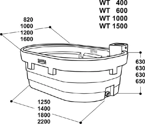 Suevia - SU1600104 - Drinking Bowl Wt400