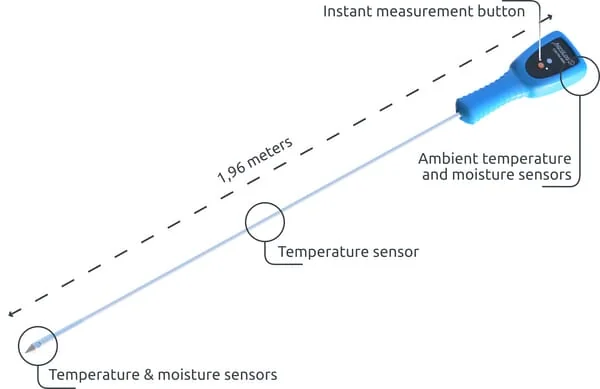 Supertech - CSSTM - Wireless Temperature Spear for Grain and Seeds