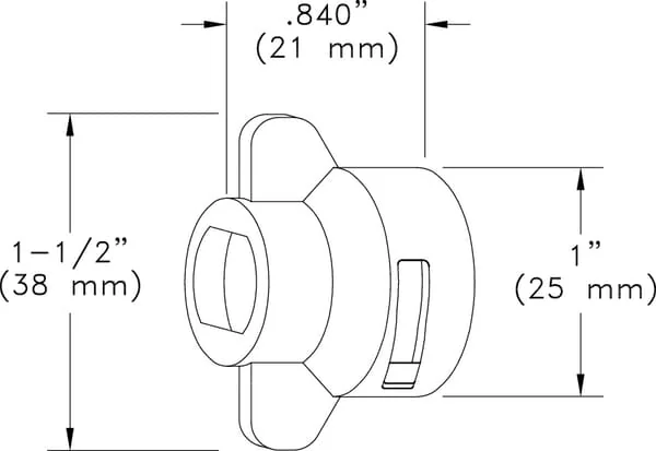 TeeJet - CP233071CE - Nozzle Cap For Hardi Black 8 mm