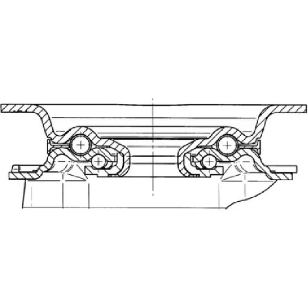 Tente - 3470DVR200P63 - Tente Swivel Wheels With Black Rubber Tire