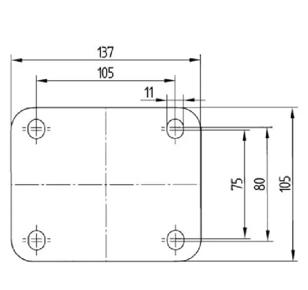 Tente - 3470UOR200P63 - Tente Swivel Casters With Polyamide Wheel