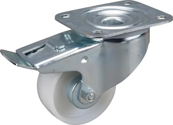 Tente - 3477UOJ080P62 - Swivel Caster Polyamide With Brake Plate Mounting