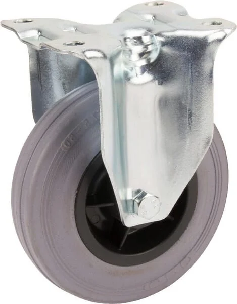Tente - 3478PIR125P62 - Tente Fixed Wheel with Gray Rubber Tire
