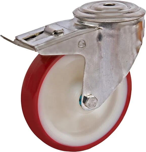 Tente - 8477UAD125P3013 - Tente Stainless Steel Swivel Castors With Plastic Tread