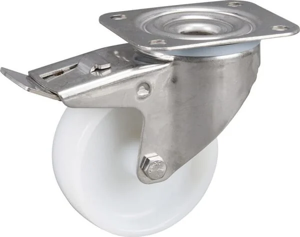 Tente - 8477UOO100P62 - Tente Stainless Steel Swivel Castors With Plastic Tread