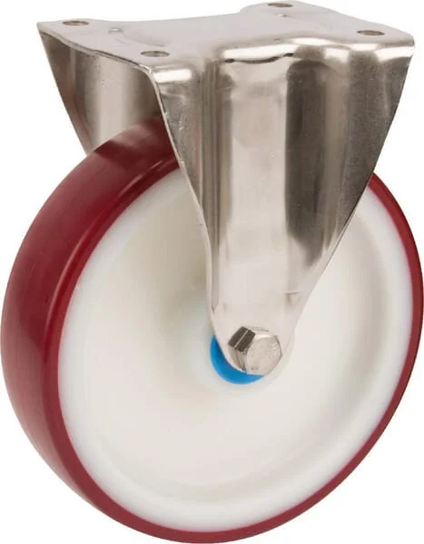 Tente - 8478UAD200P63 - Tente Stainless Steel Rigid Castors With Plastic Tread