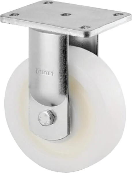Tente - 9688TOP250P63 - Rigid Castor Fork and Plate Steel-Welded Zinc-Plated Chromated