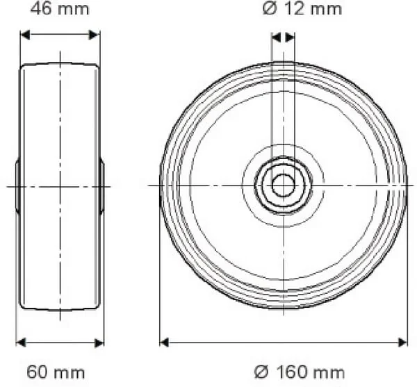 Tente - UFP160461260 - Tent Wheel 160 mm