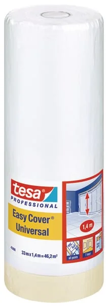 TESA - T043680001203 - Easy Cover® Universal - HDPE Film + Creped Tape 33mx550mm