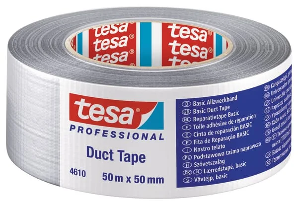TESA - T046100000301 - Duct Tape Basic, Black, 50mmx25m
