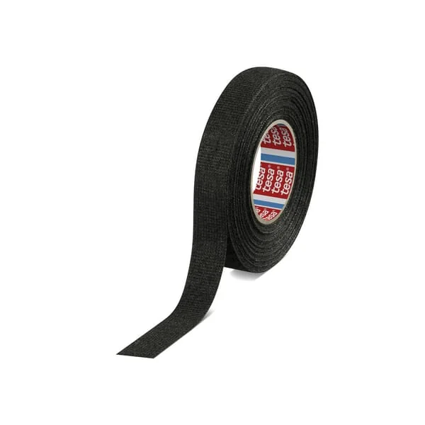 TESA - T516080000600 - Tape PET Fleece, Black, 15m x 15mm Tesaband®
