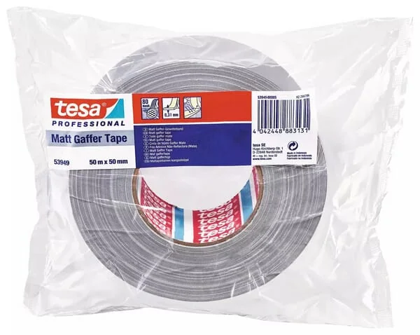 TESA - T539490000502 - Gaffer Tape Matt 50mm x 50m, Grey