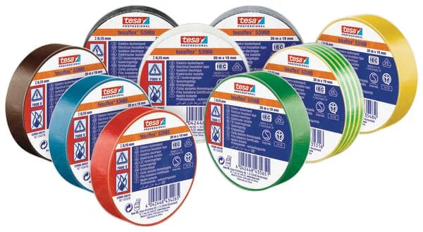 TESA - T539880007600 - Insulation Tape, Yellow-Green, 20m x 19mm TESA Flex®