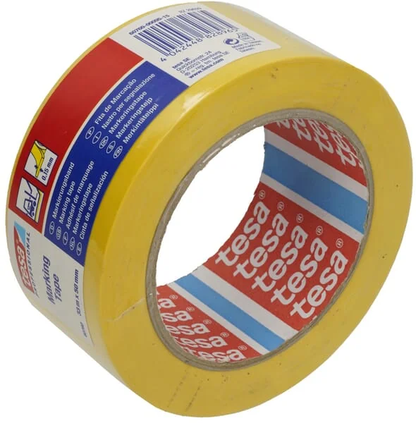 TESA - T607600009515 - Tape, Hazard Warning, Floor-Marking, Yellow, 33m x 50mm TESA®