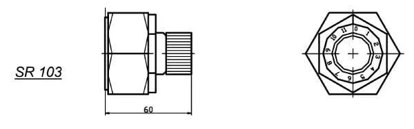 Till Hydraulik - SR101080012 - Flow Control Valve 3 Way