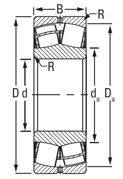 Timken - 22215KEJW33 - Timken Spherical Roller Bearing