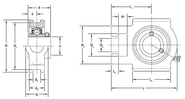 Timken - UCT310 - Housing Unit UCT