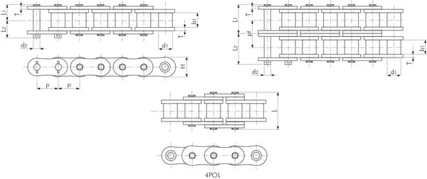 Tsubaki - RS100SUPS - Chain Link Ger. ASA 100 SUP