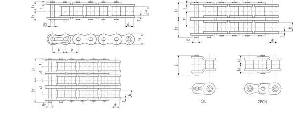 Tsubaki - RS16B2 - Duplex Chain RS16B-2 1