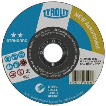 Tyrolit - 34332853 - Cutting Disc 125x1.6x22.23 F41 A46S-BFS