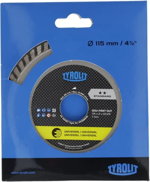 Tyrolit - 34499939 - Diamond Disc DCU Standard 115mm