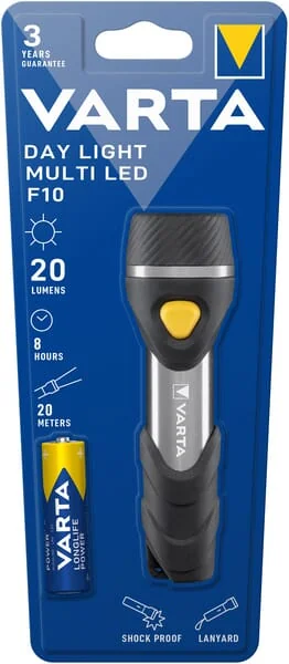 VARTA Consumer Batteries - VT16631 - Torch Day Light Multi LED F10