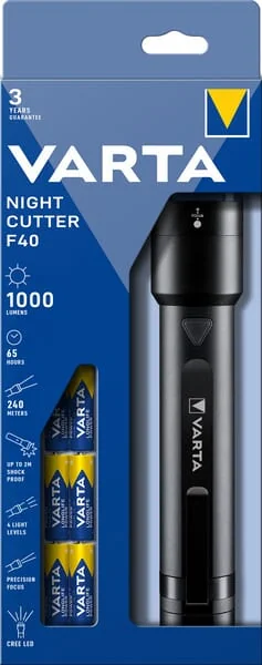 VARTA Consumer Batteries - VT18902 - Torch Night Cutter F40