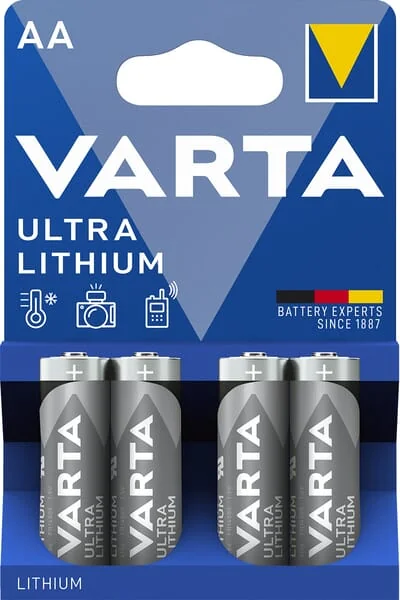 VARTA - VT6106301404 - Lithium Batteries 1.5V AA (4)