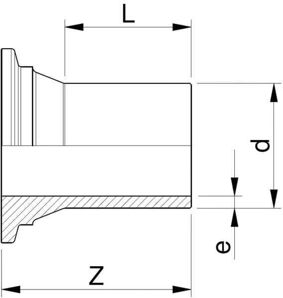 VdL - KS09040PE11 - PE Connect. For Ball 90mm SDR11