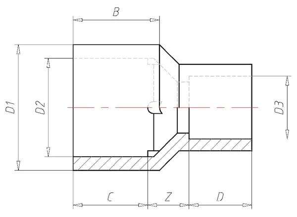 VdL - V392032 - Reducing Sleeve 25x16mm