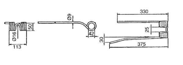 Vicon - VGPZ107E - Rotary Tine CW Original PZ