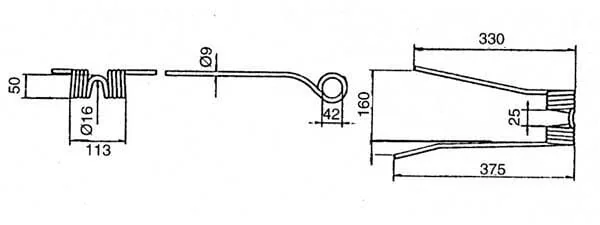 Vicon - VGPZ110E - Rotary Tine CW Original PZ