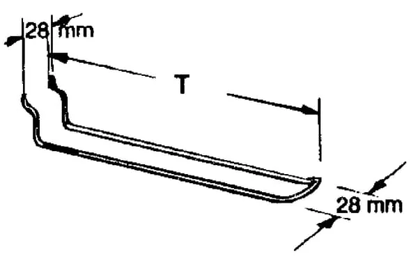 Vika - 53103112 - Blister Hook 12cm, Diameter 3.4