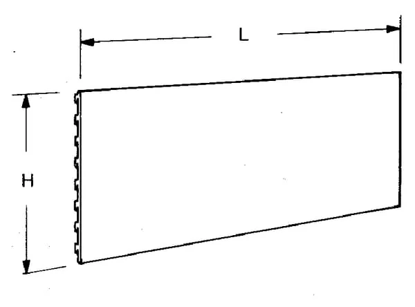 Vika - 57131061X - White/Aluminium Console Panel 10x66.5cm