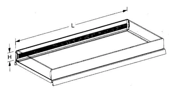 Vika - 57201110 - Compartment Edge 100x7.5 cm