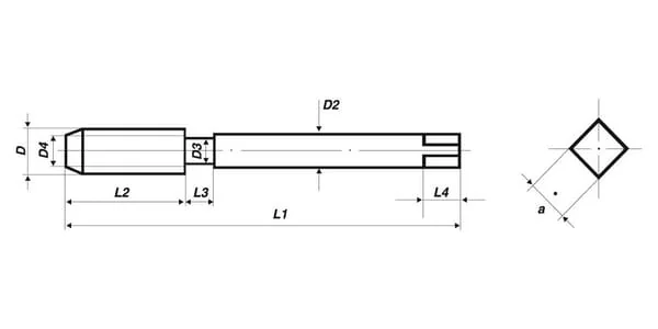 Völkel - TA15334 - HSS Thread Tap Set 3/4 Inch
