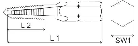 Völkel - TAS3 - Tap Bit 1/4" Indiv 3mm