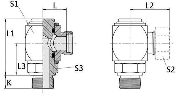 Voss - DGWEV10LM14 - Swivel Banjo 10L M14
