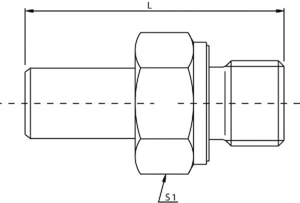 Voss - EGES12LSR12WD - Pipe Fitting 12L x 1/2