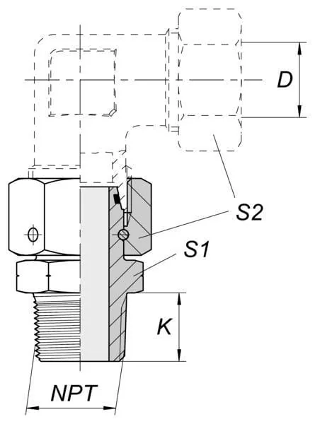 Voss - EGESD10S38NPT - Coupling 10S 3/8NPT