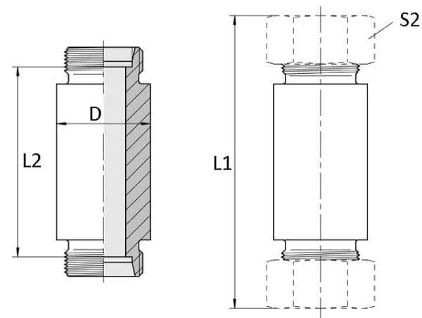Voss - ESV30S - Connection Nipple