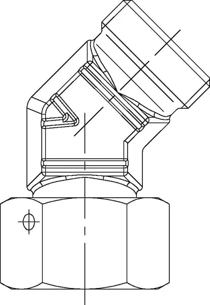 Voss - EVSD20S - Adjustable 45° Elbow 20S