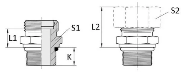 Voss - GES20S78UNF - Coupling 20S 7/8UNF