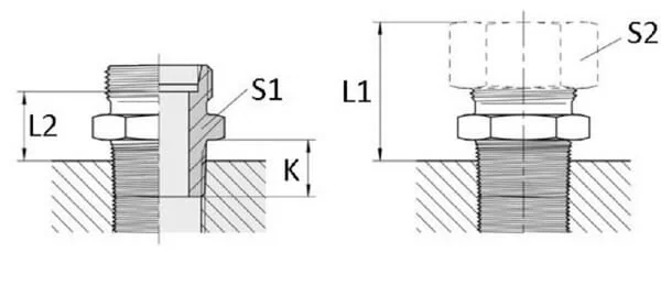 Voss - GES6L18NPT - Coupling 6l 1/8NPT