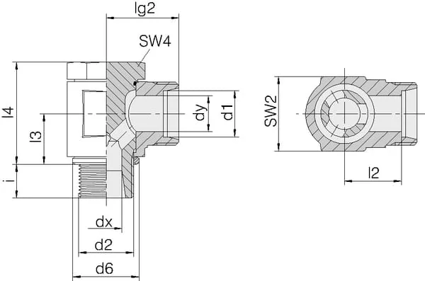 Voss - RSWS20SR34 - Swivel Fitting 20S-3/4BSP