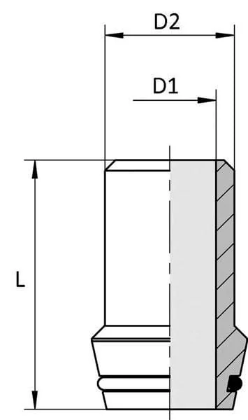 Voss - SN203 - Weldable Stud 20mm x 3