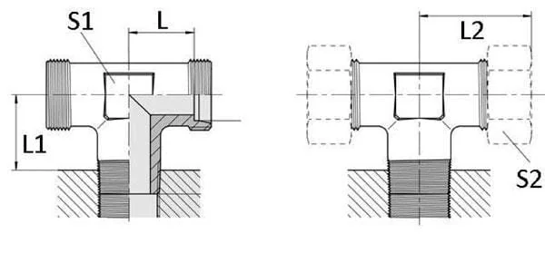 Voss - TES8LM12 - 8l M12 Coupling