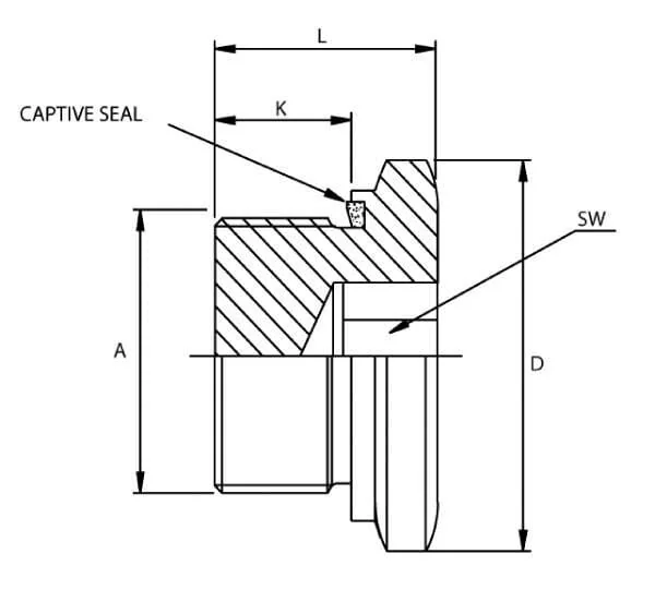 Voss - VSM48WD - End Plug (CS) M48