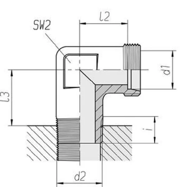 VOSS - WES15LM18 - Male elbow 15L-M18