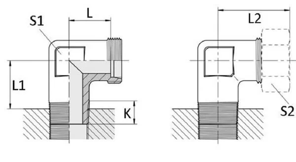 Voss - WEV8LLRK18 - Elbow Coupling 8LL R1/8